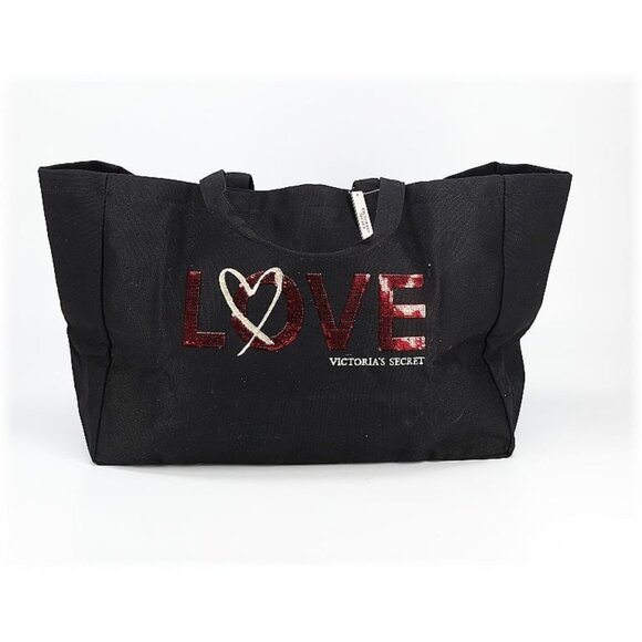 Victoria Secret Love tote& NEW Keychain,set... - Picture 7 of 14